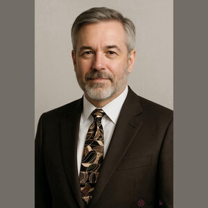 George Machado Zylos Silk Tie Brown Abstract Pattern